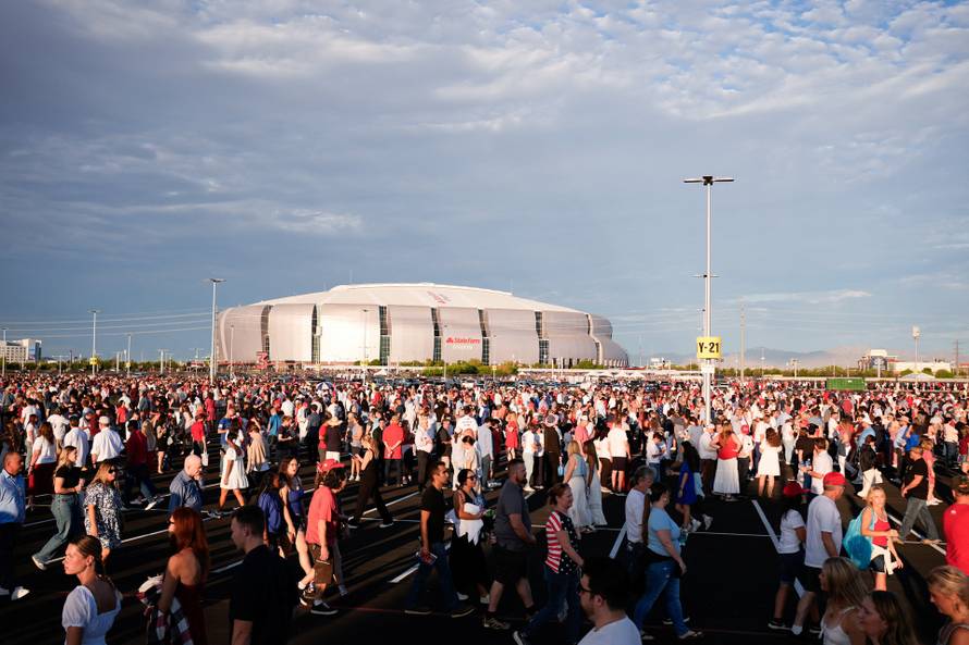 Memorial service for slain conservative commentator Kirk in Glendale