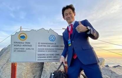 VIDEO Japanac se popeo na jednu od najviših planina u dizajniranom odjelu: Može se!