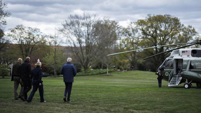 Biden Departs for Baltimore, MD