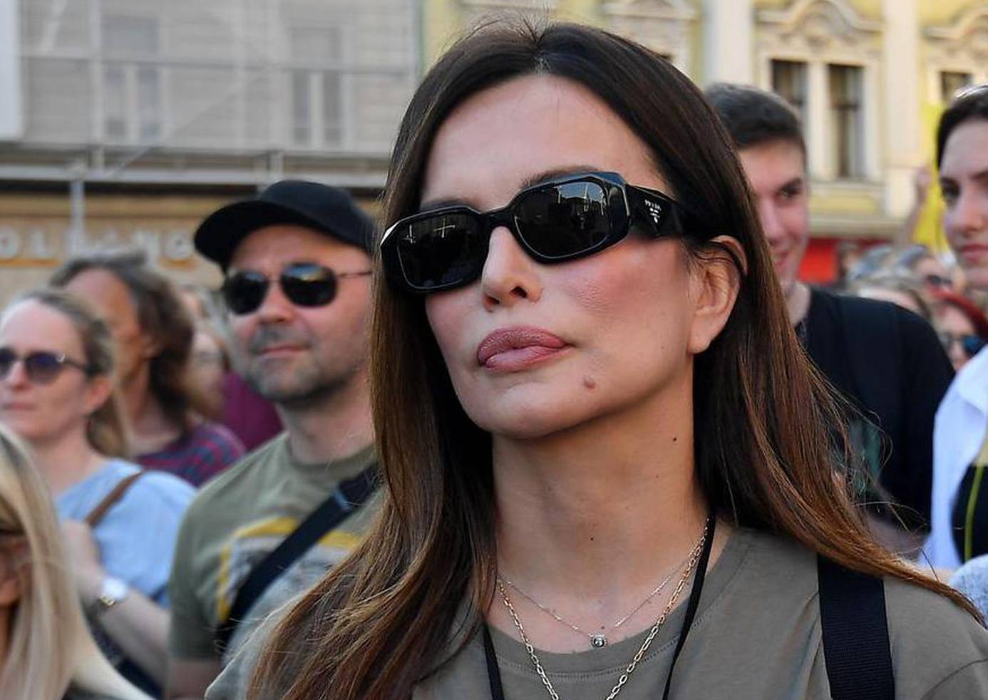 Zagreb: Severina dala podršku na prosvjedu "Dosta!" u znak solidarnosti za prekid trudnoće