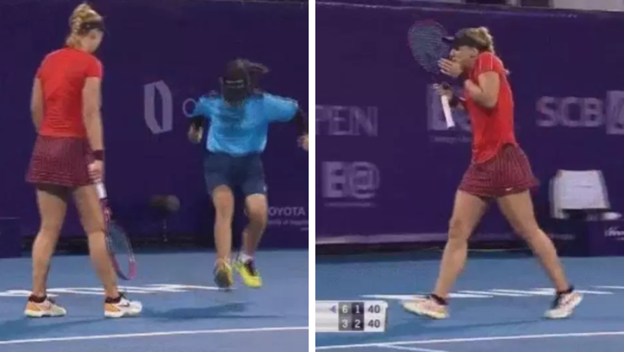 Prvo skoči, pa reci hop: Zgazila kukca i prestravila tenisačicu