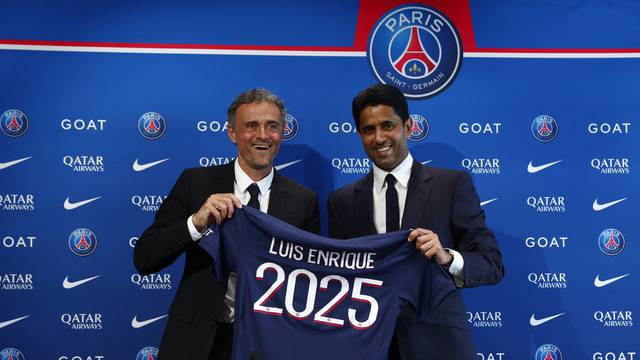 Paris St Germain unveil new coach Luis Enrique