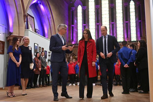 Will and Kate visit St Thomas Church Swansea