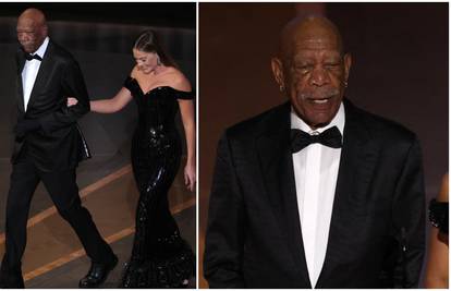 Ćelavog Morgana Freemana publika je jedva prepoznala: Nosio je rukavicu kao i na SP-u
