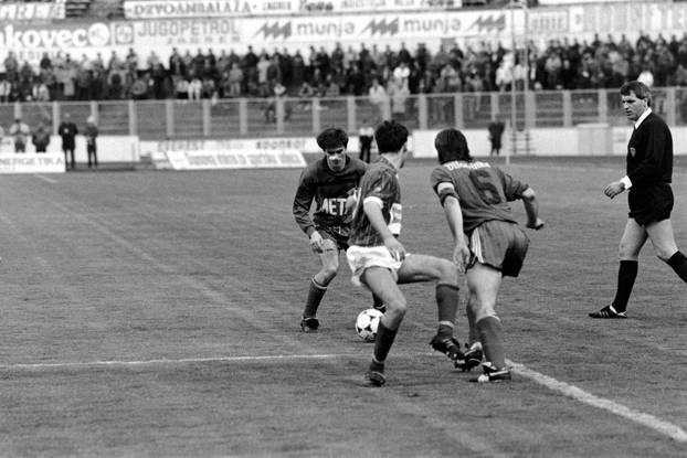 Zagreb: Savezna liga Jugoslavije, Dinamo - Borac, 7.4.1990.
