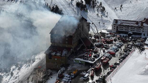 Ski resort hotel fire in northern Turkiye