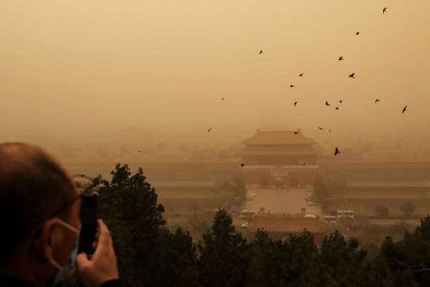 Sandstorm in Beijing, China