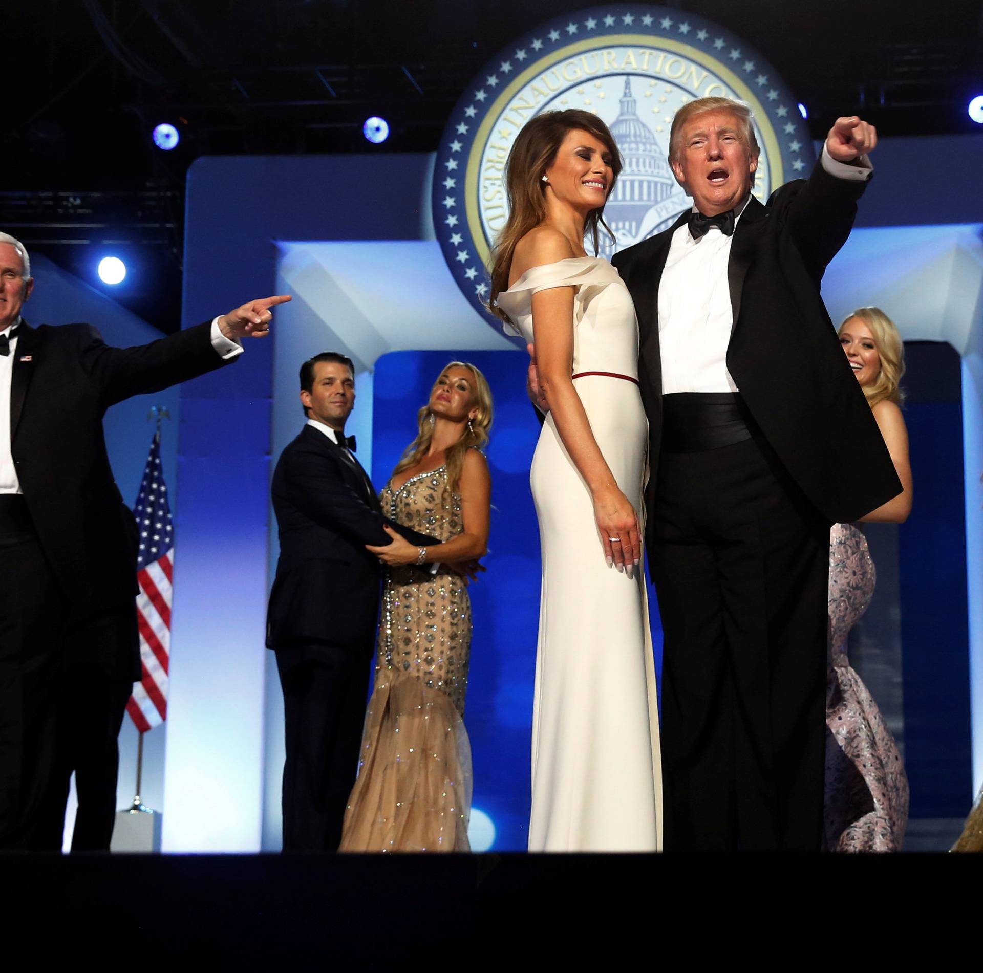 Trump attends the Freedom Ball in honor of his inauguration in Washington