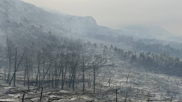 Makarska: Opožareno područje Parka prirode Biokovo