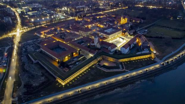 Pogled iz zraka na grad Osijek 