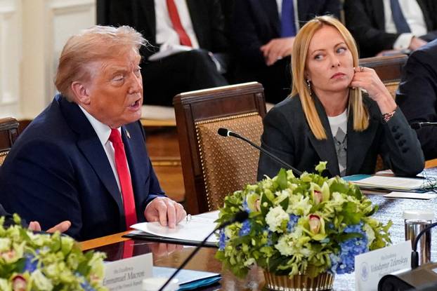 U.S. President Trump meets with Ukrainian President Zelenskiy and European leaders, in Washington, D.C.