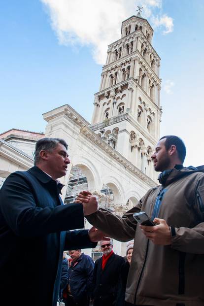 Predsjednički kandidat Zoran Milanović posjetio je Split i družio se s građanima
