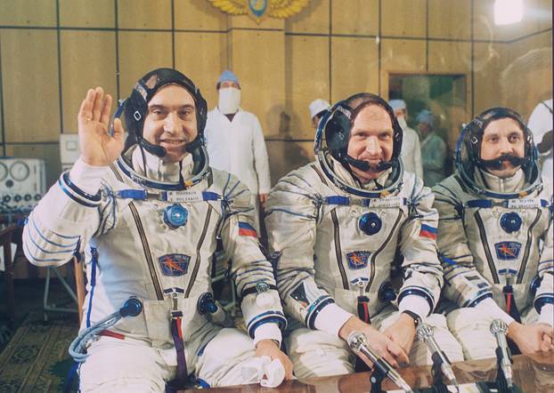Crew of spaceship Soyuz TM: Polyakov, Afanasyev, Usachev