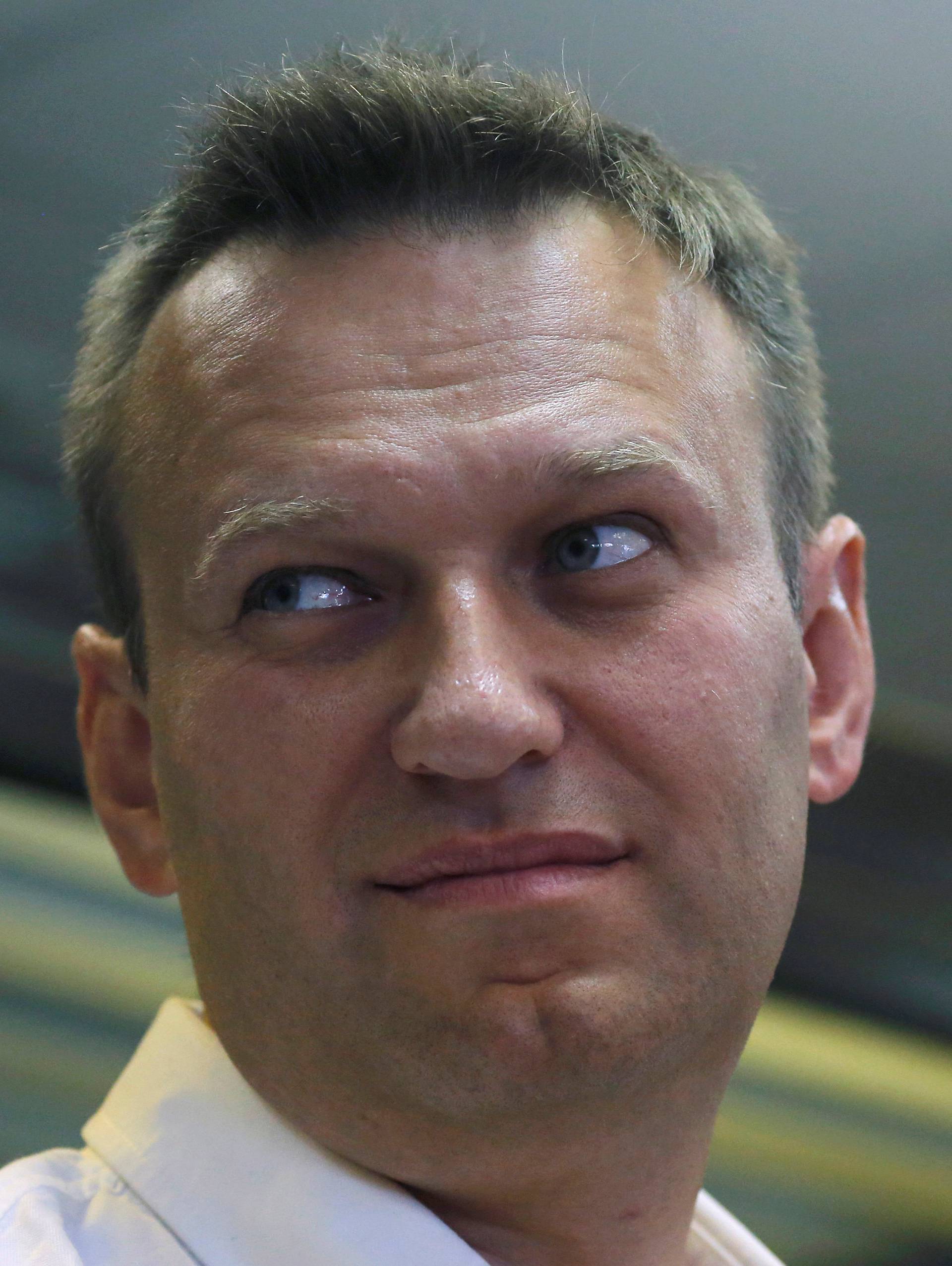 Russian anti-corruption campaigner and opposition figure Navalny attends court hearing in Moscow