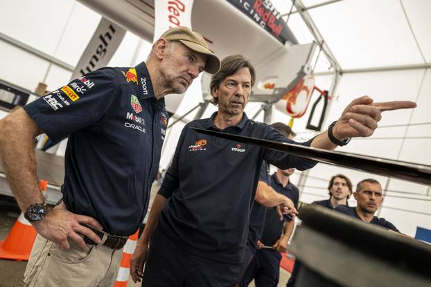 Adrian Newey and Marcelino Botin