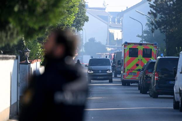 Fire in Munich - large-scale deployment of police and fire department
