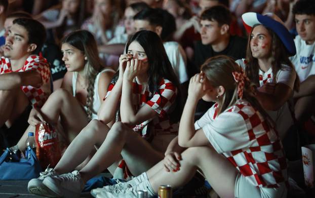 Osijek: Zajedničko gledanje utakmice Engleska  - Hrvatska 