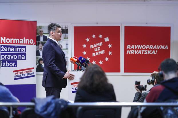 Zagreb: Konferencija predsjedničkog kandidata Zorana Milanovića
