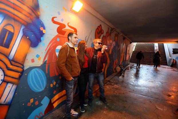 Rijeka: Predstavljanje murala tri autora u pothodniku kod tržnice