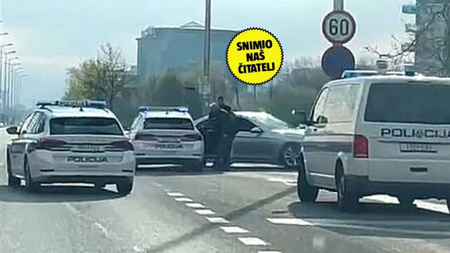 VIDEO BMW na cesti u Zagrebu, oko njega četiri policijska vozila 'Bila je svađa, tučnjava i sudar'