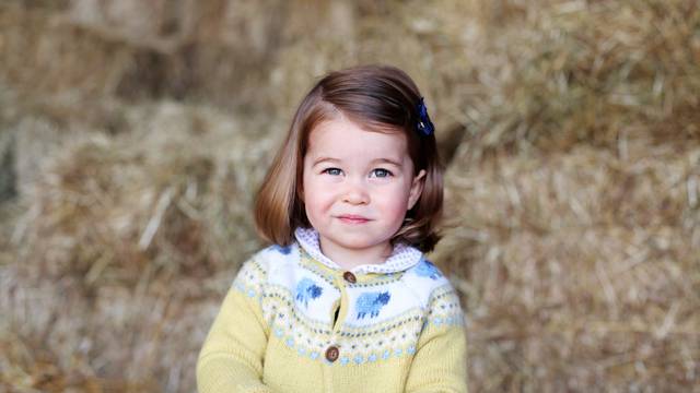 Britain's Princess Charlotte is seen in this undated handout photograph, taken at Anmer Hall in Norfolk, and released by Prince Willam and Catherine, Duchess of Cambridge