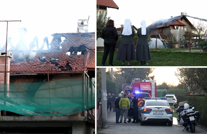 VIDEO Izgorjelo krovište kuće u Novom Zagrebu, morali su otkopati cijev da zatvore plin