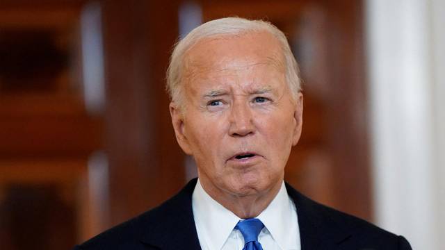 U.S. President Biden delivers remarks after the U.S. Supreme Court ruled on former U.S. President and Republican presidential candidate Trump's bid for immunity from federal prosecution for 2020 election subversion, in Washington