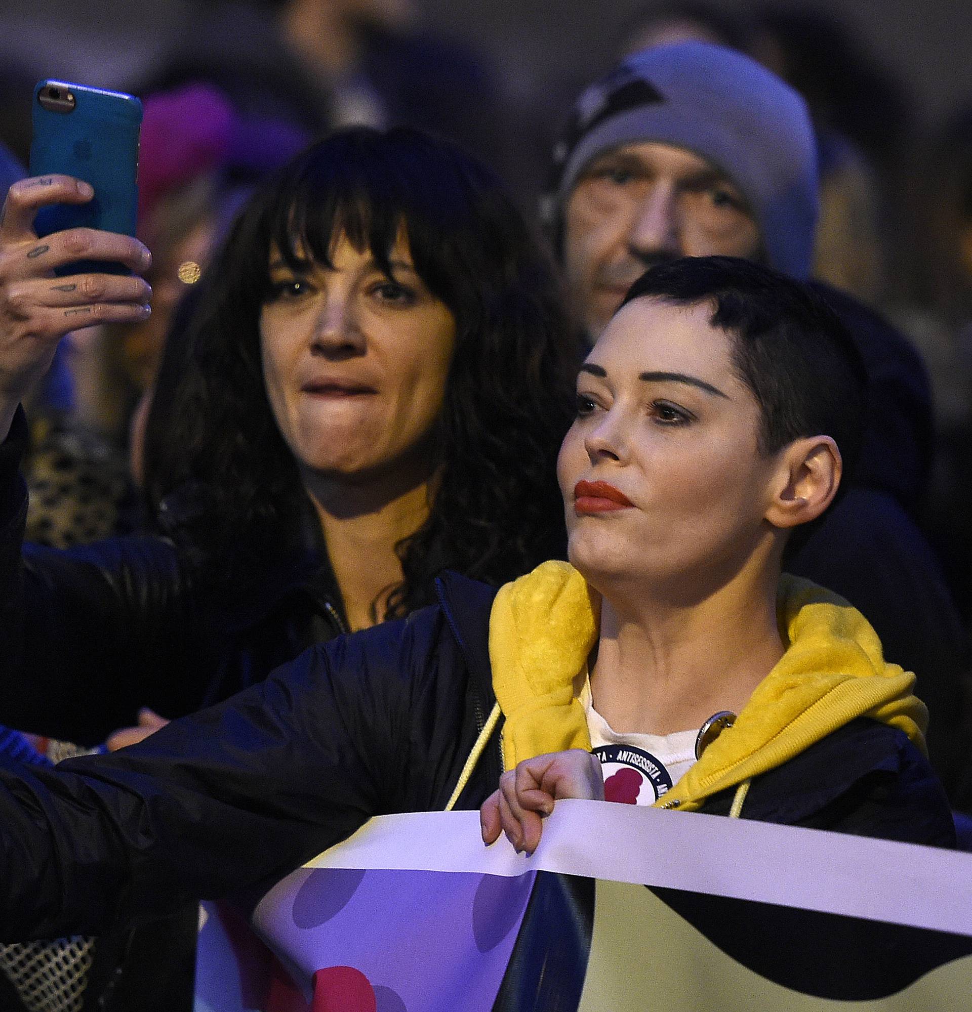 Rome, Manifestation organized by the feminist collective "Not one less" on the day of the feast of women