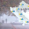 Na Jadranu oblačno s kišom, u unutrašnjosti magla i mraz. Za tri regije na snazi žuti alarm...