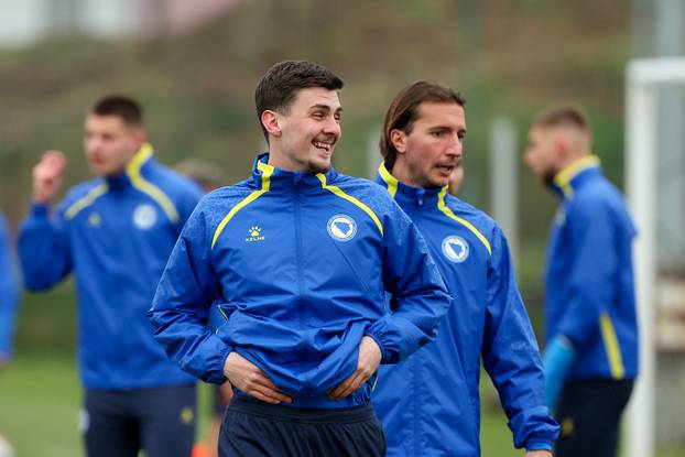 Sarajevo: Trening nogometne reprezentacija BiH uoči finalne utakmice doigravanja za Svjetsko prvenstvo