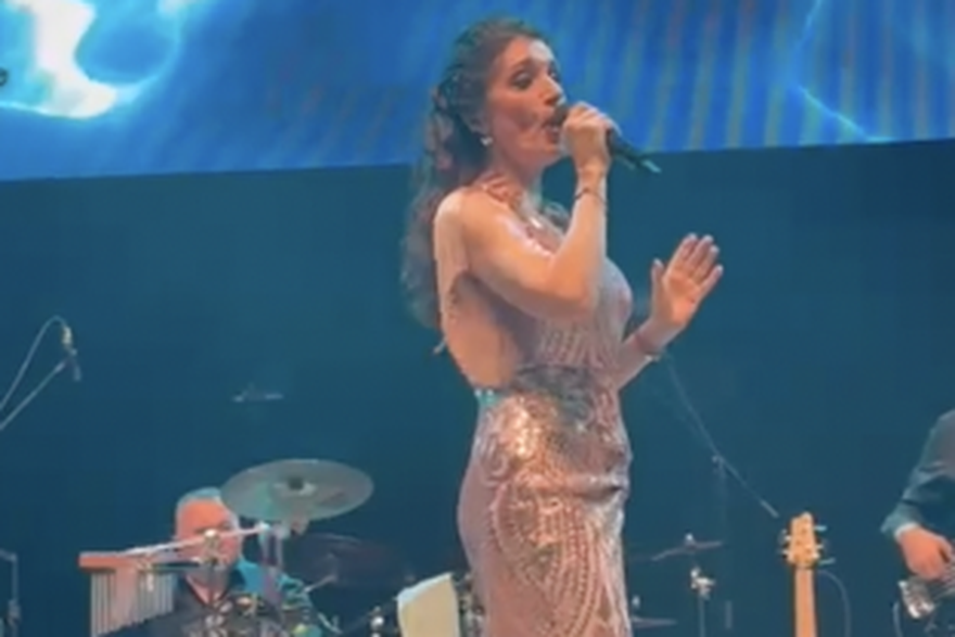 Doris Dragović na Hrvatskoj noći u Frankfurtu