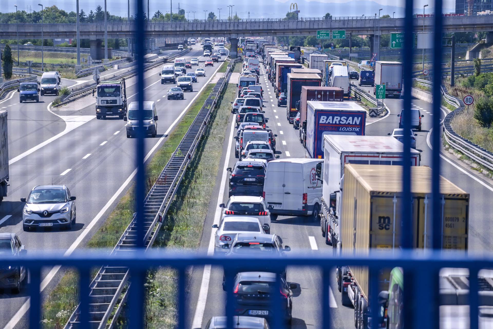 Gužva na zagrebačkoj obilaznici zbog radova u smjeru Buzin-Lučko