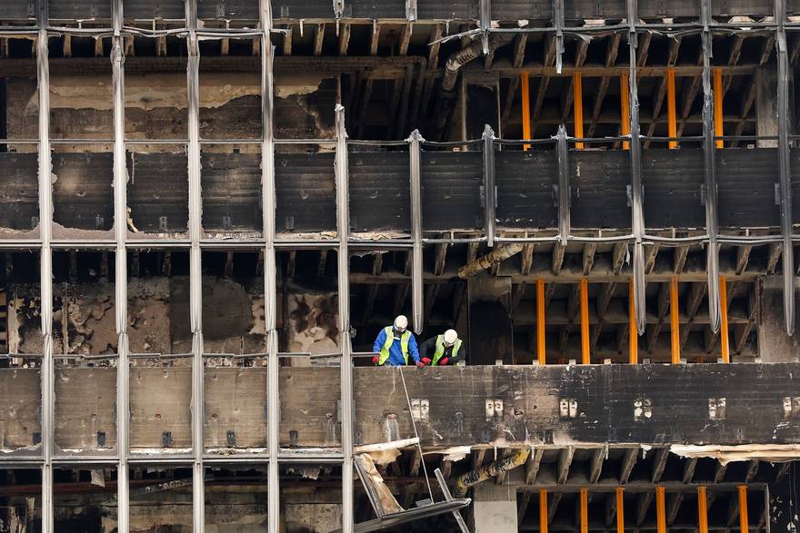 Zagreb: Nastavlja se rušenje zgrade Vjesnika