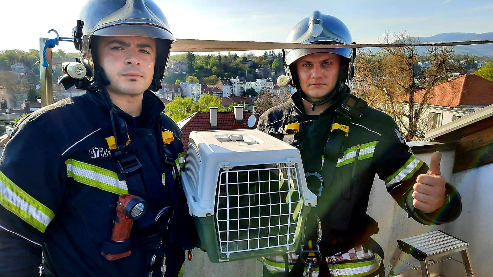 Vatrogasci s krova u Zagrebu spasili ozlijeđenu vranu: 'Sada je dobro, ali čekamo rendgen'