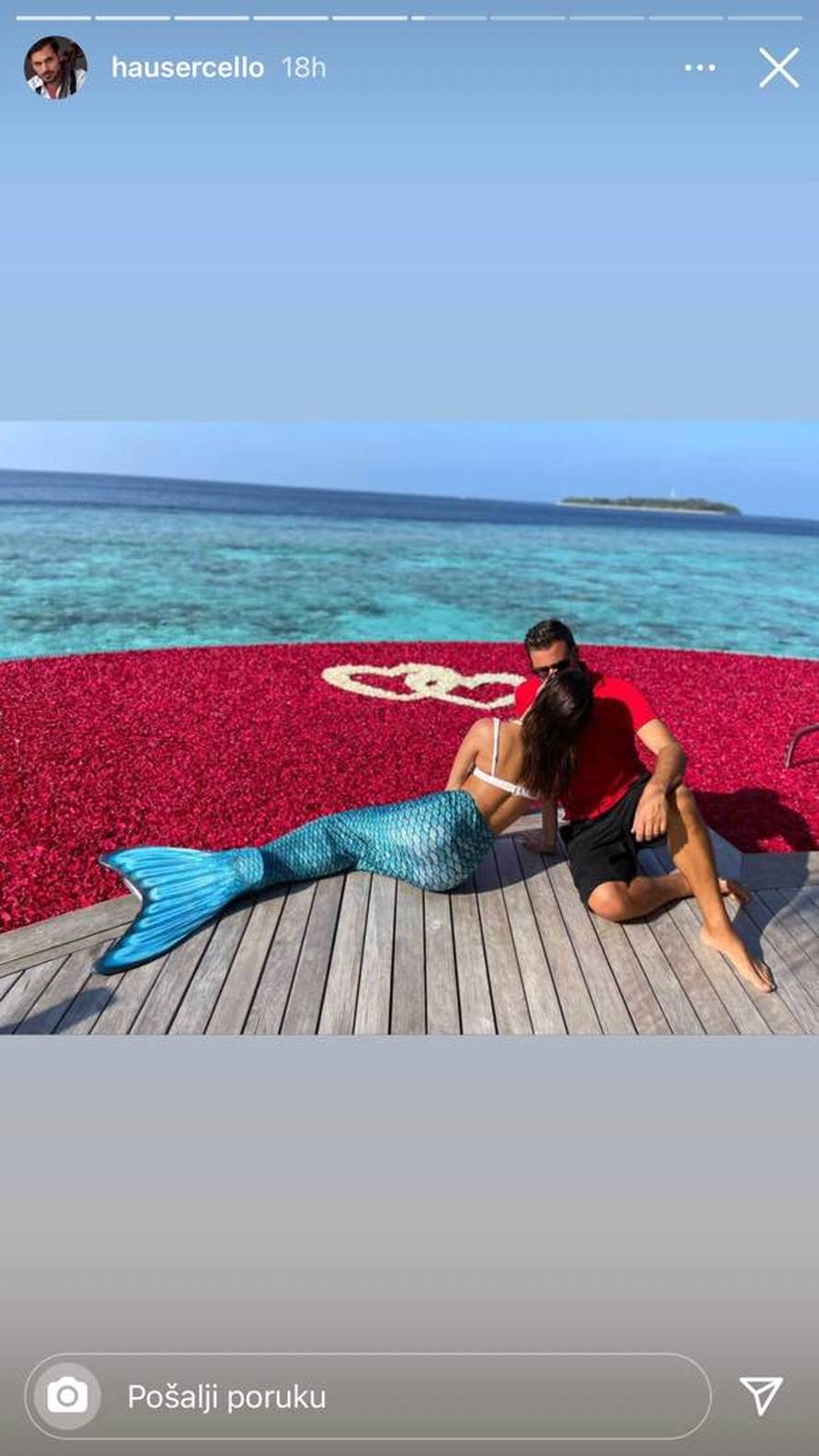 Hauser snimio djevojku s kojom uživa na Maldivima: 'Odlučio sam pokazati svoju princezu'