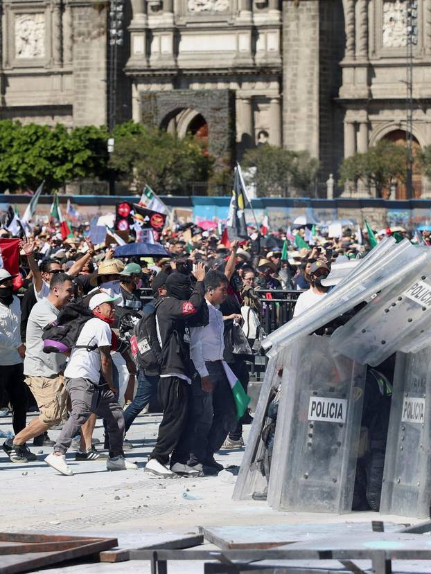 Protest against insecurity and corruption in country, in Mexico City