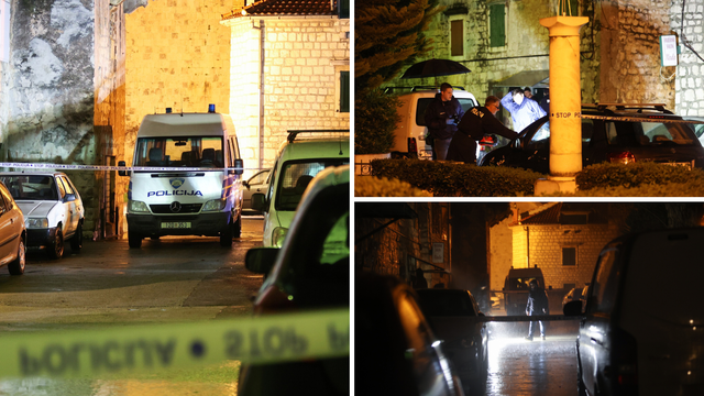 FOTO Stravične scene iz Kaštela: Na autu su našli nekoliko rupa od metaka, u tijeku je očevid