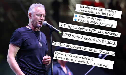 Hoćete smještaj za Thompsonov koncert u Zagrebu? Za dvije noći trebate izdvojiti 'samo' 1200 €