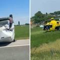 U&Zcaron;AS KRAJ &Ccaron;EPINA Sudarila su se dva auta, po ozlije&dstrok;enog je stigao helikopter Hitne pomo&cacute;i