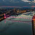 Za naježiti se: Pogledajte kako je osječki most  u ranu zoru zasvijetlio u hrvatskim bojama