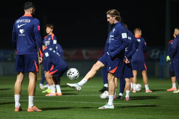 Rijeka: Trening hrvatske nogometne reprezentacije