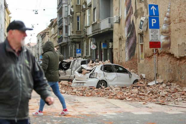 Oštećenja u centru Zagreba nakon potresa
