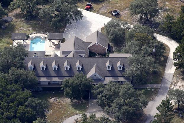 The residence of Devin Patrick Kelley, who is suspected of a mass shooting at the First Baptist Church of Sutherland Springs, is seen in an aerial photo in New Braunfels