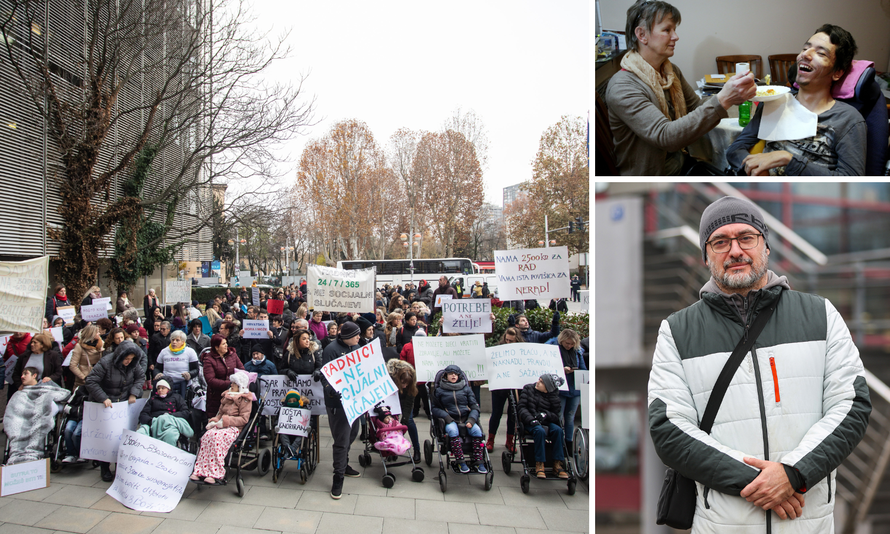 Ferdinand: Invalid sam, a žena ima rak. Invalidninu mi ne daju. Tatjana: Dali su 1,5 € 'povišice'