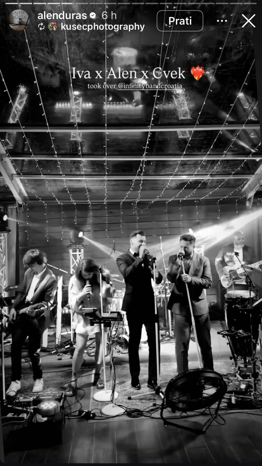 Pjevač Alen Đuras uplovio u bračnu luku sa svojom Anom: Kum Matija Cvek je i zapjevao