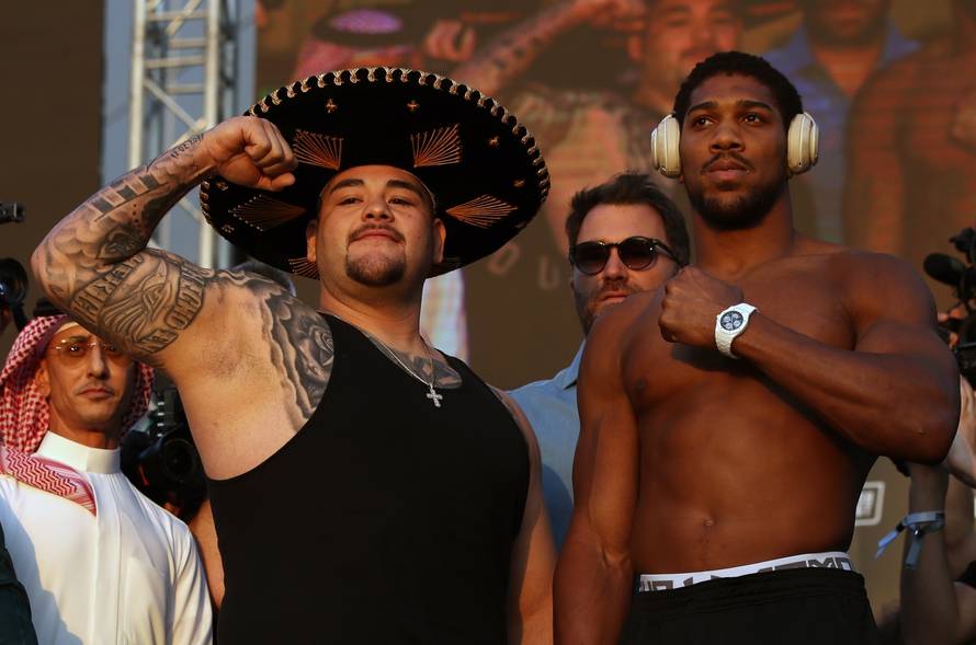 Andy Ruiz Jr v Anthony Joshua - Weigh In - Riyadh