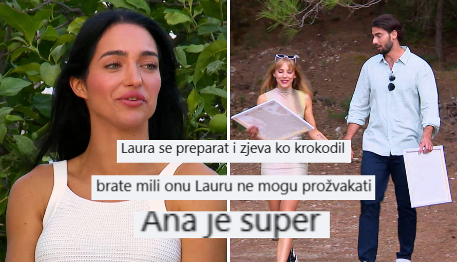 Ana i Šime sve bliskiji, a Laura živcira gledatelje: Nemoguća je! I još zijeva kao krokodil, strašno