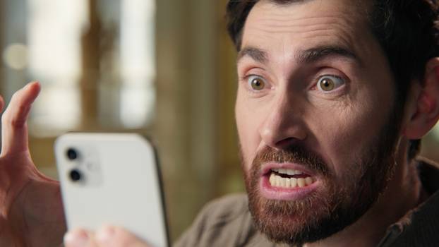 Angry,Stressed,Annoyed,Business,Man,Scream,Mobile,Phone,Problem,Irritated