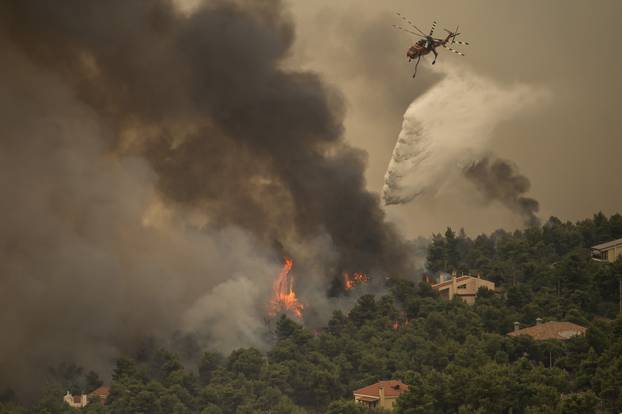 Forest fires in Greece