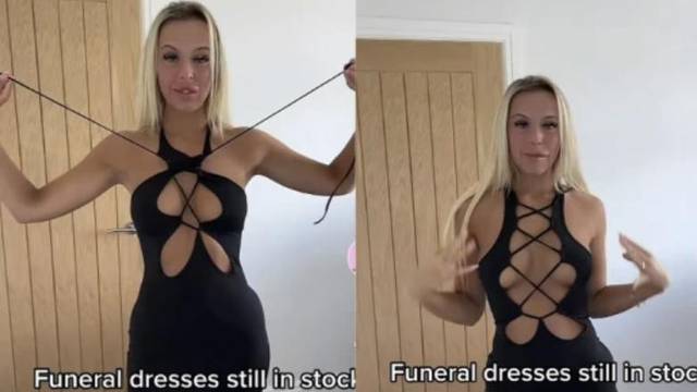 Pokazala 'savršenu' haljinu za sprovod pa su je svi 'pokopali'